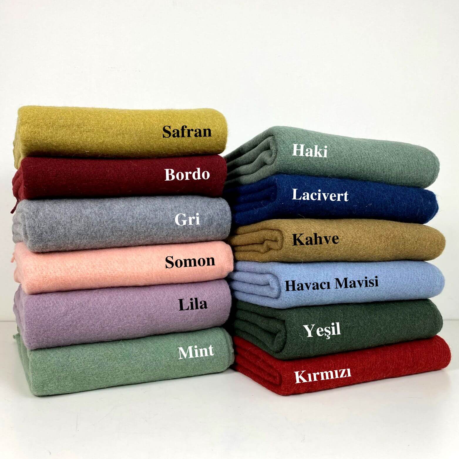 %100 Saf Yün Tek Kişilik Tv Battaniye, Koltuk Örtüsü, Çay Yeşili, 130x170 cm - görsel 2